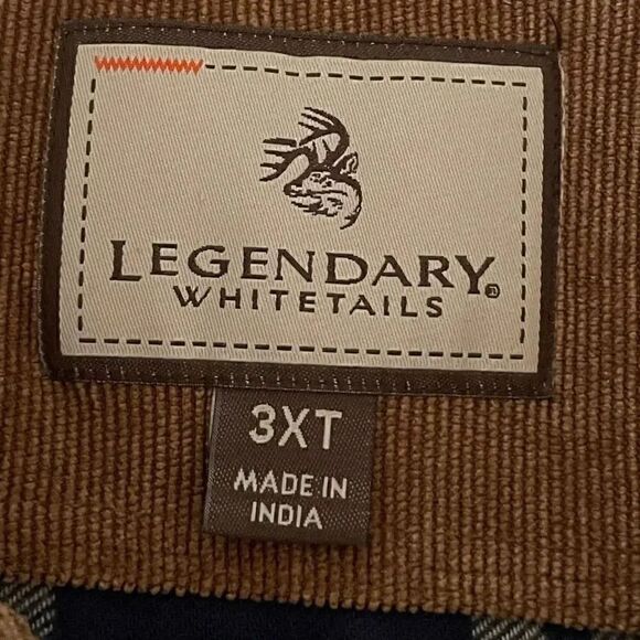 Legendary Whitetails Men’s Shirt Tall Flannel Button Cotton SZ 3XT # 1632 - Picture 6 of 15